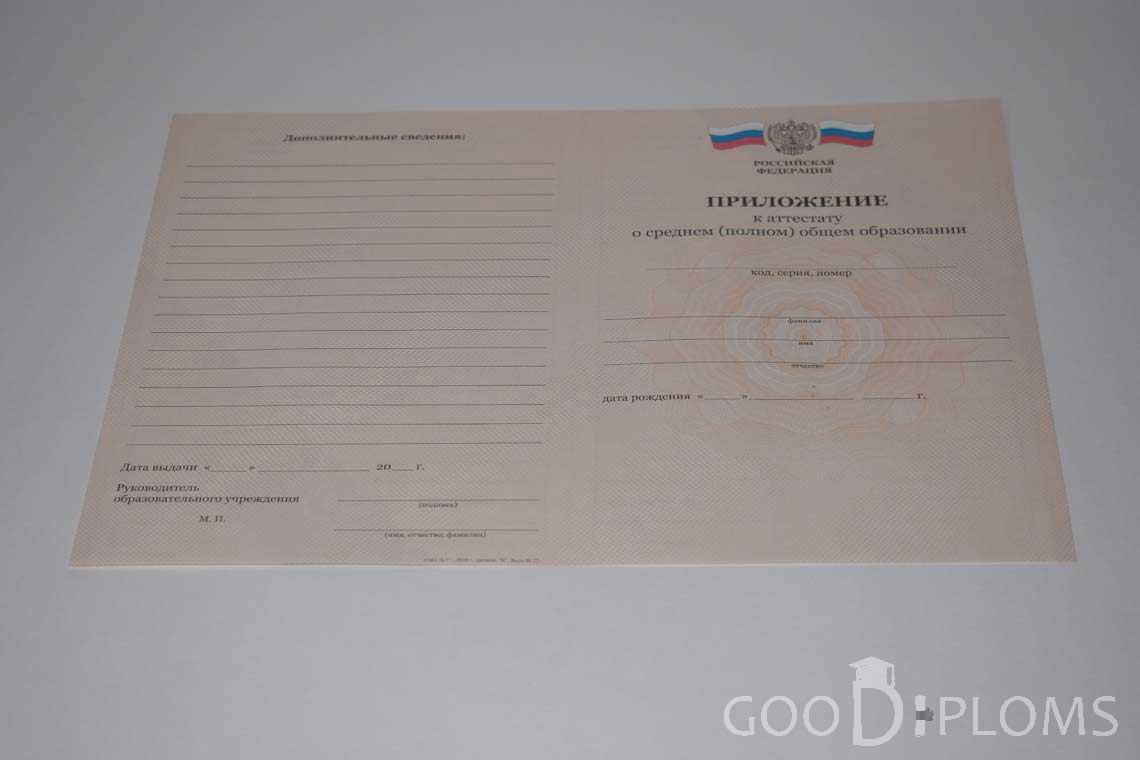 Приложение к Аттестату За 11 Класс период выдачи 2008-2009 -  Балхаш