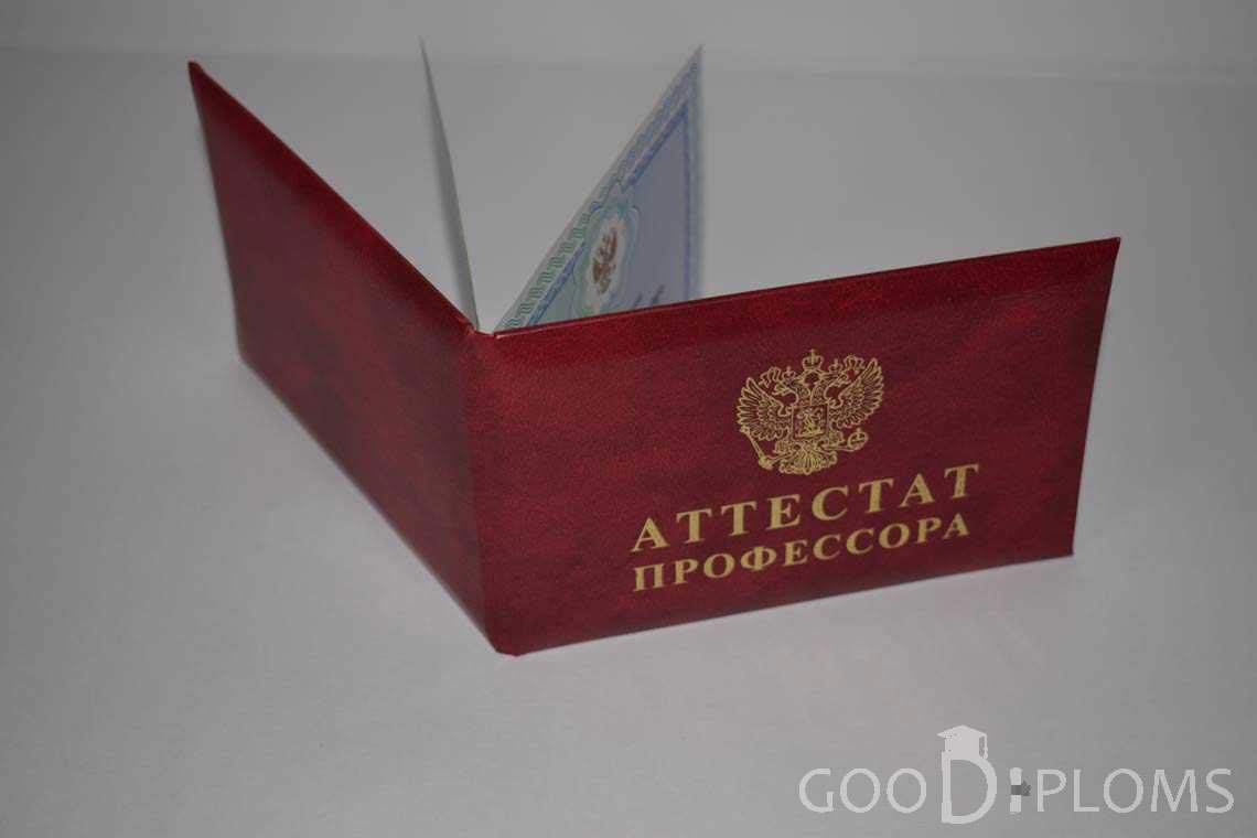 Аттестат Профессора - Обратная Сторона период выдачи 2015-2020 -  Балхаш