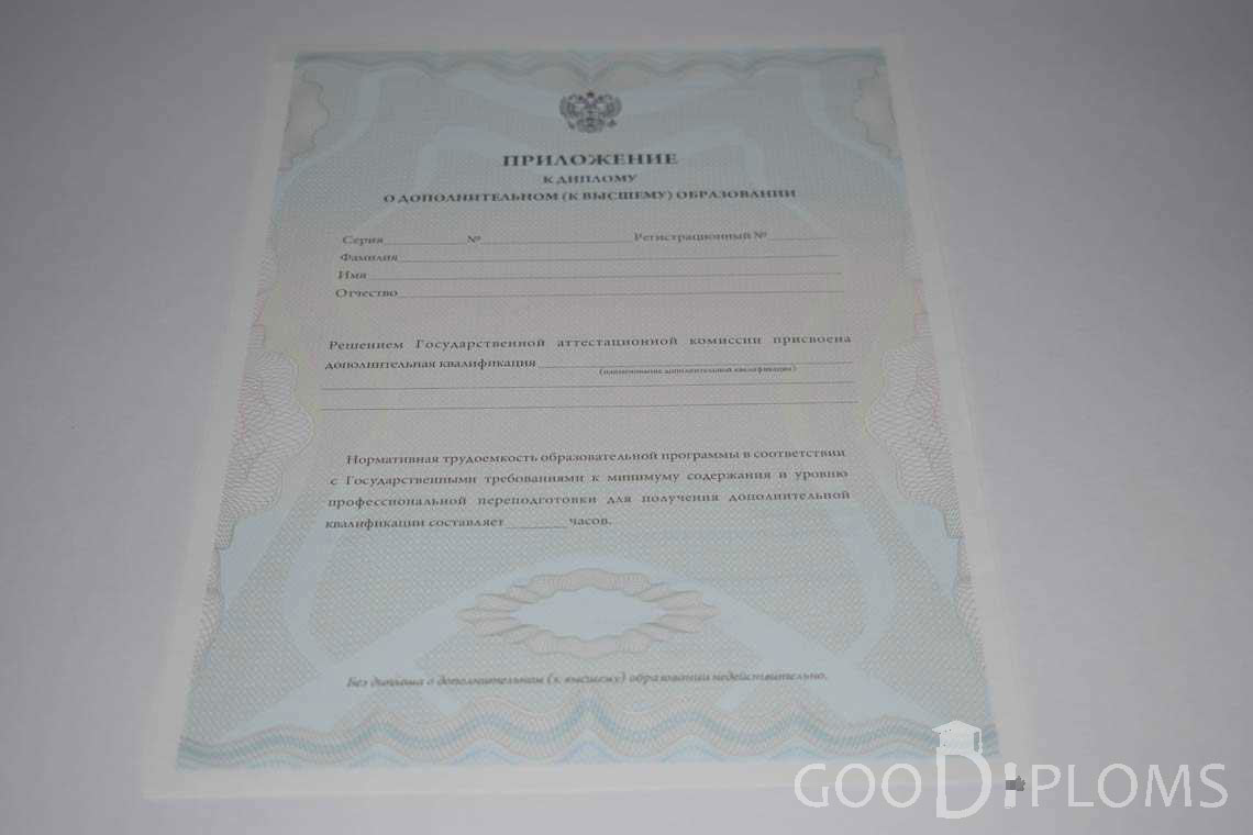 Приложение к Диплому МВА период выдачи 2011-2020 -  Балхаш