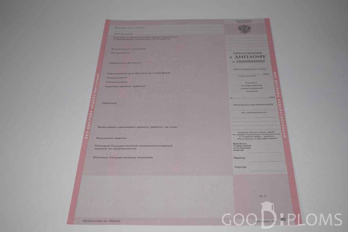 Приложение к Диплому Техникума период c 1997 по 2002 год - Балхаш