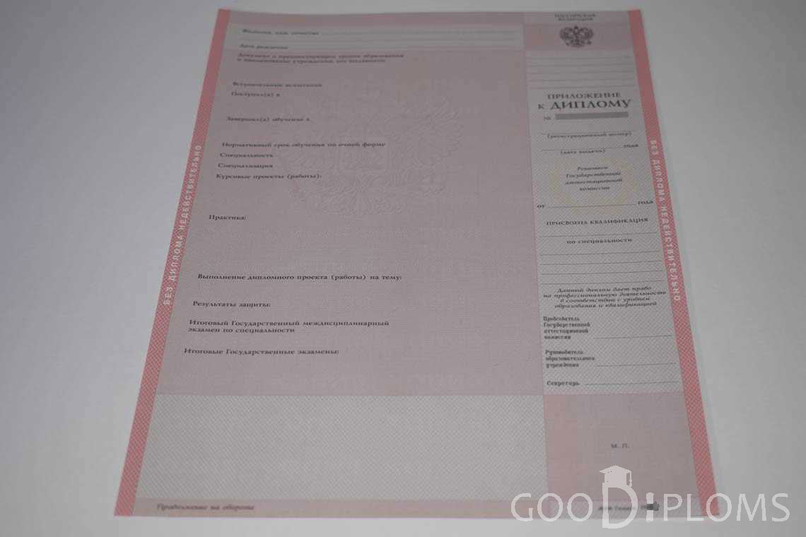 Приложение к Диплому Техникума период c 2003 по 2007 год - Балхаш
