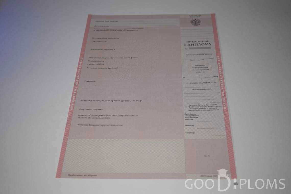 Приложение к Диплому Техникума с Отличием в период c 1997 по 2002 год - Балхаш