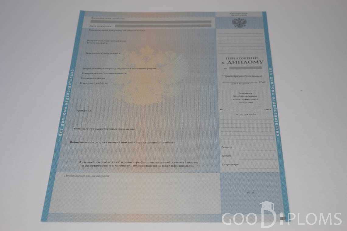 Приложение к Диплому о Высшем Образовании с Отличием - Балхаш